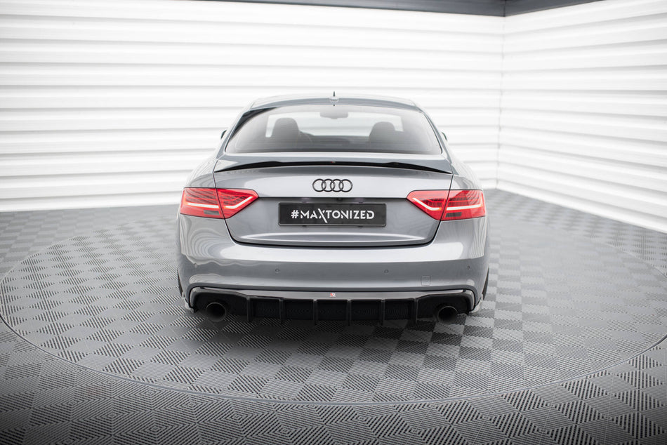 Rear Valance suitable for Audi S5 / A5 S-Line 8T Facelift (Version with single exhausts on both sides)