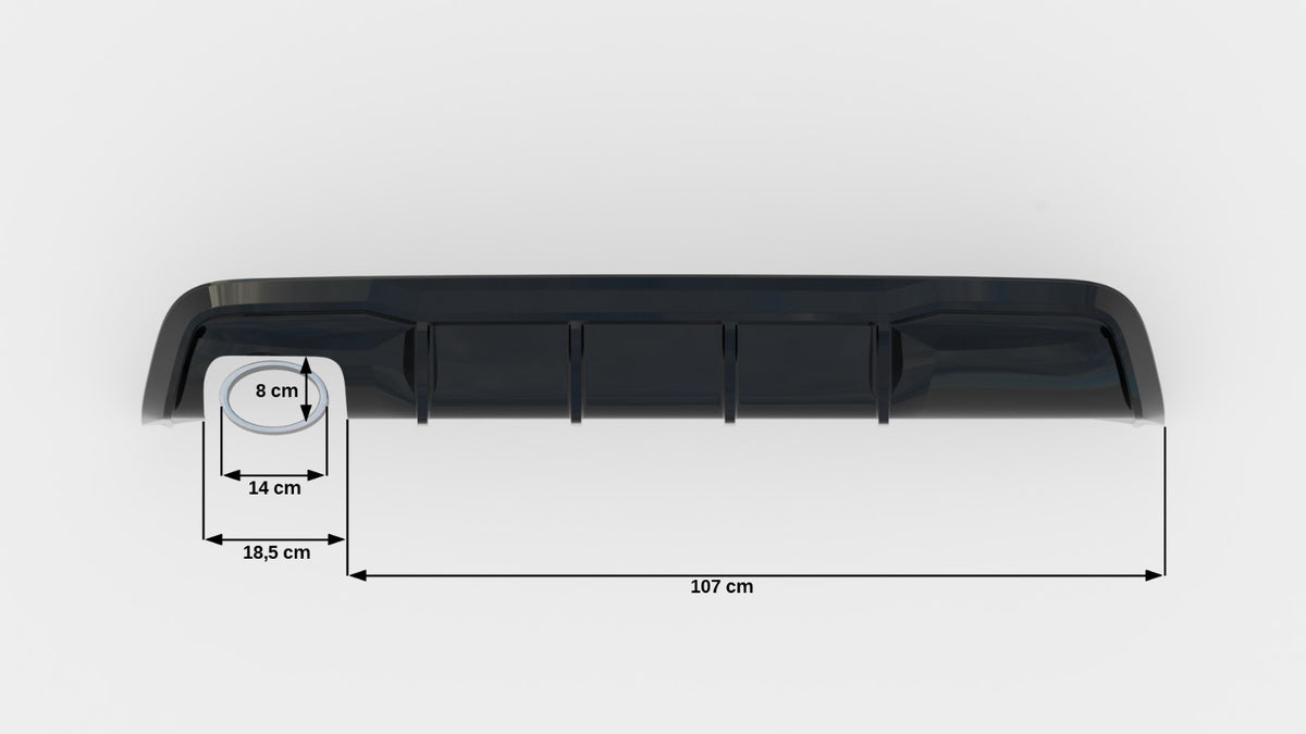 Rear Valance suitable for BMW 1 M-Pack E82