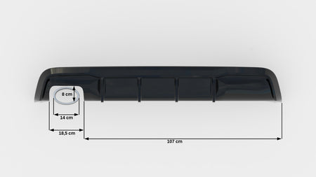 Rear Valance suitable for BMW 1 M-Pack E82
