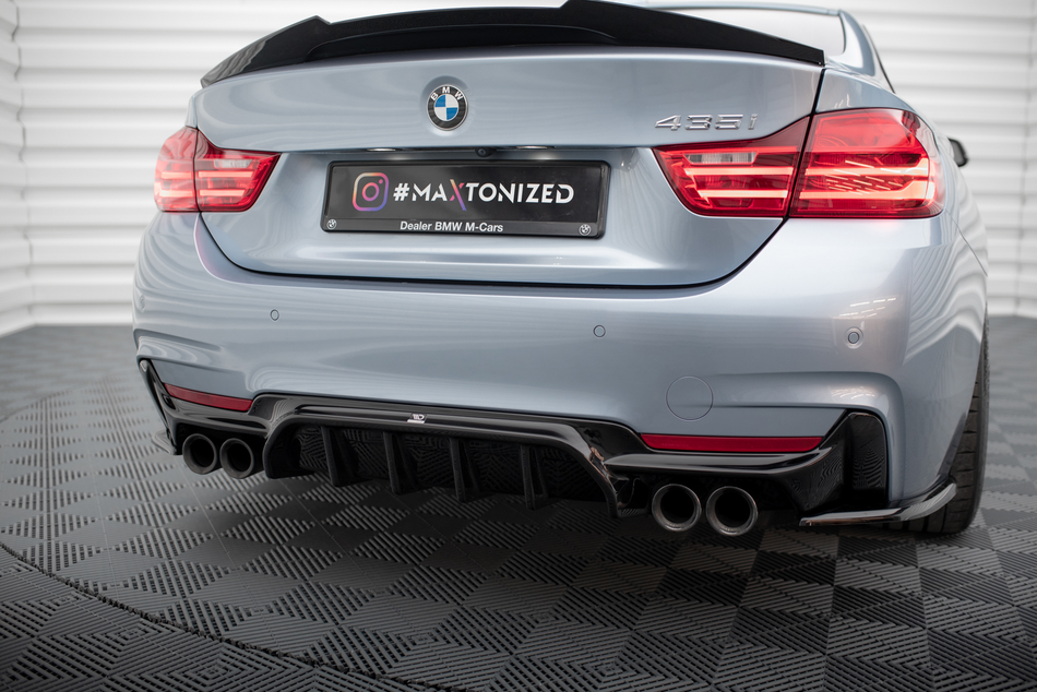 Rear Valance suitable for BMW 4 Coupe / Gran Coupe / Cabrio M-Pack F32 / F36 / F33 (Version with dual exhausts on both sides)