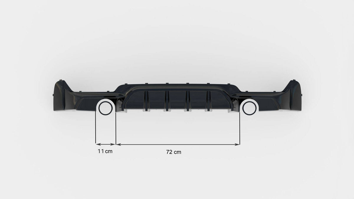 Rear Valance suitable for BMW 4 Coupe / Gran Coupe / Cabrio M-Pack F32 / F36 / F33 (Version with single exhausts on both sides)