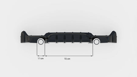 Rear Valance suitable for BMW 4 Coupe / Gran Coupe / Cabrio M-Pack F32 / F36 / F33 (Version with single exhausts on both sides)