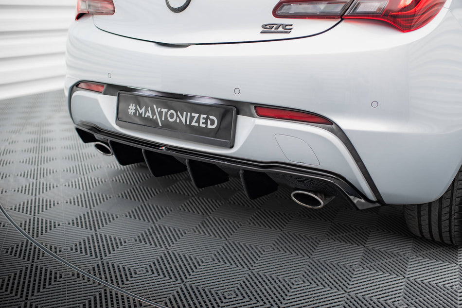 Rear Valance suitable for Opel Astra GTC OPC-Line J (Version with single exhausts on both sides)