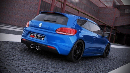 Rear valance suitable for VW Scirocco III R with 2 exhaust holes