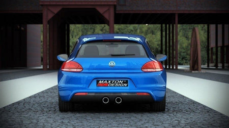 Rear valance suitable for VW Scirocco III R with 2 exhaust holes