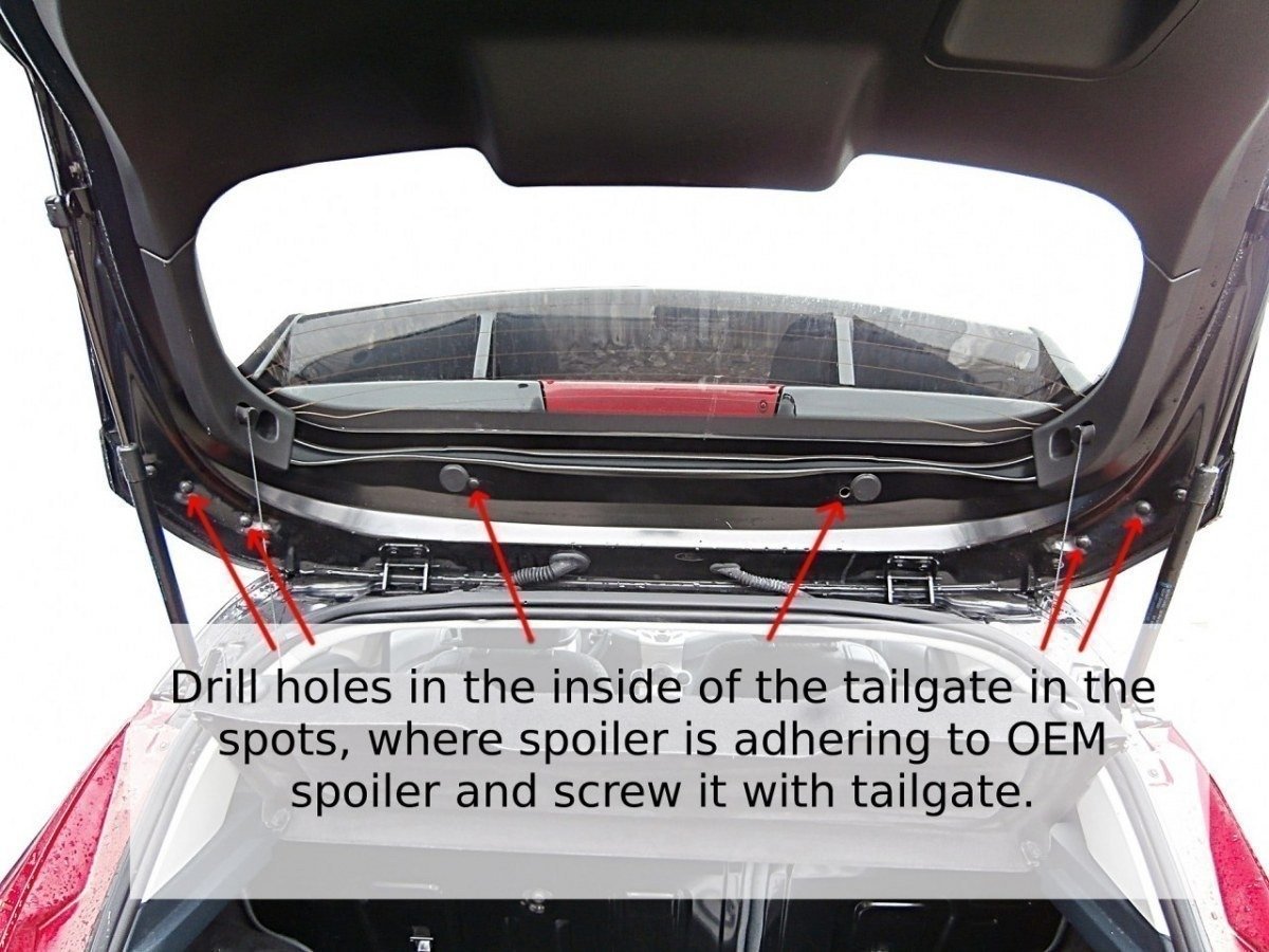 Roof Spoiler (RS Look) suitable for Ford Fiesta Mk7 / Mk7 FL