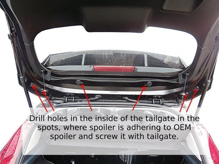 Roof Spoiler (RS Look) suitable for Ford Fiesta Mk7 / Mk7 FL