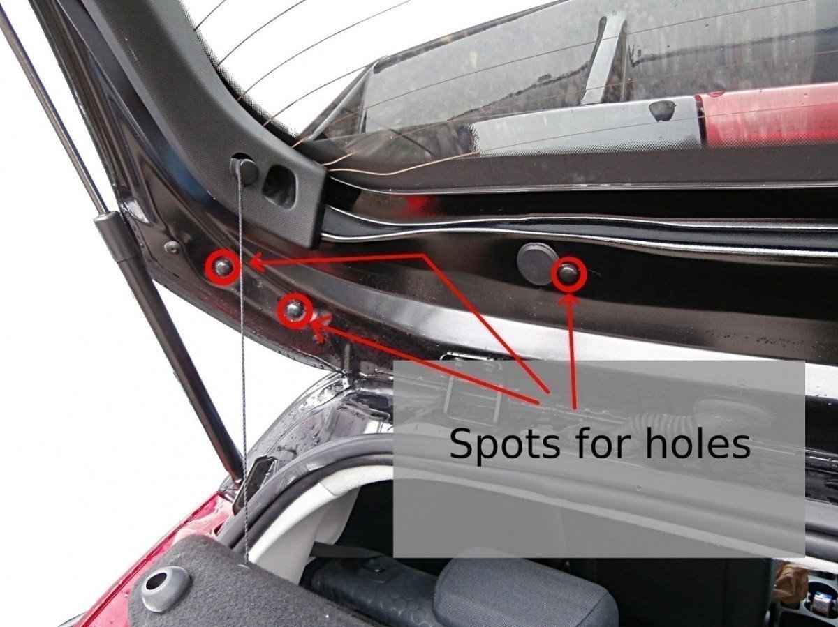Roof Spoiler (RS Look) suitable for Ford Fiesta Mk7 / Mk7 FL