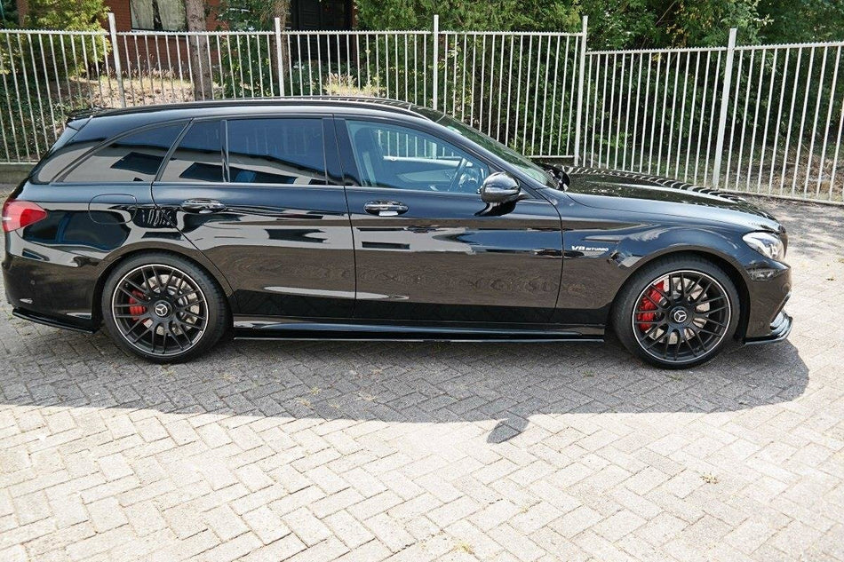SIDE SKIRTS DIFFUSERS V.1 suitable for Mercedes C-Class S205 63AMG