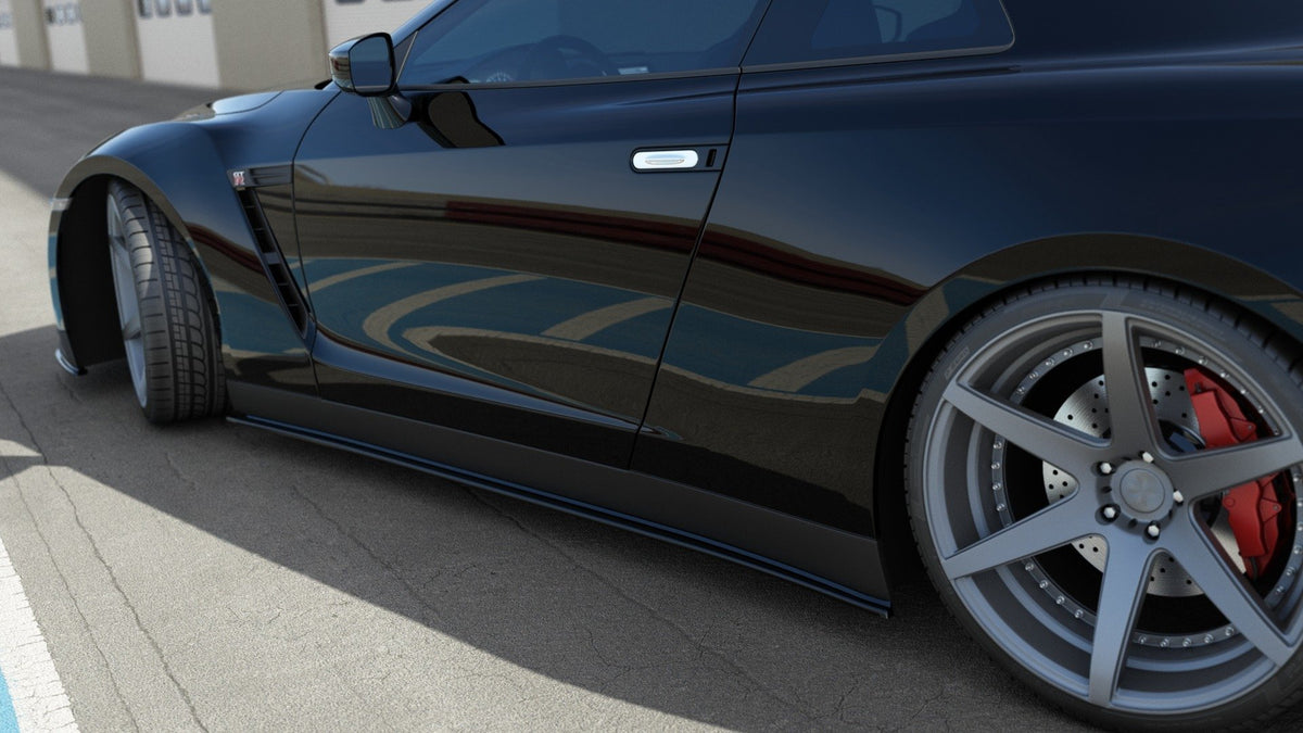SIDE SKIRTS DIFFUSERS suitable for Nissan GT-R PREFACE COUPE (R35-SERIES)