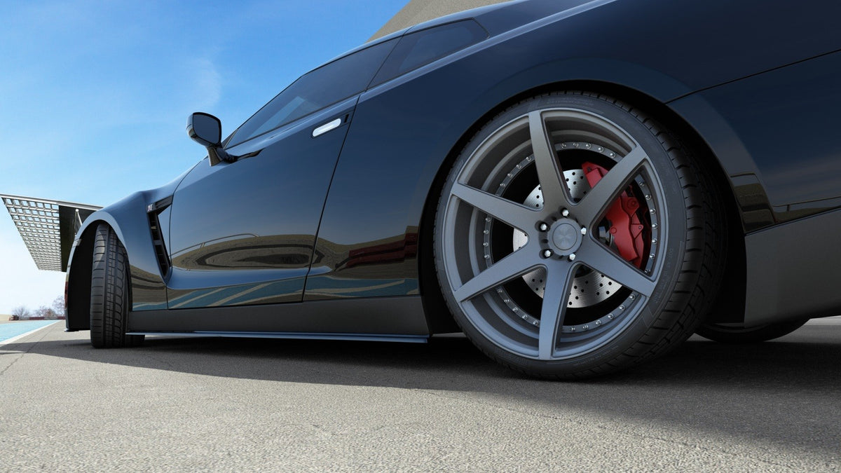 SIDE SKIRTS DIFFUSERS suitable for Nissan GT-R PREFACE COUPE (R35-SERIES)