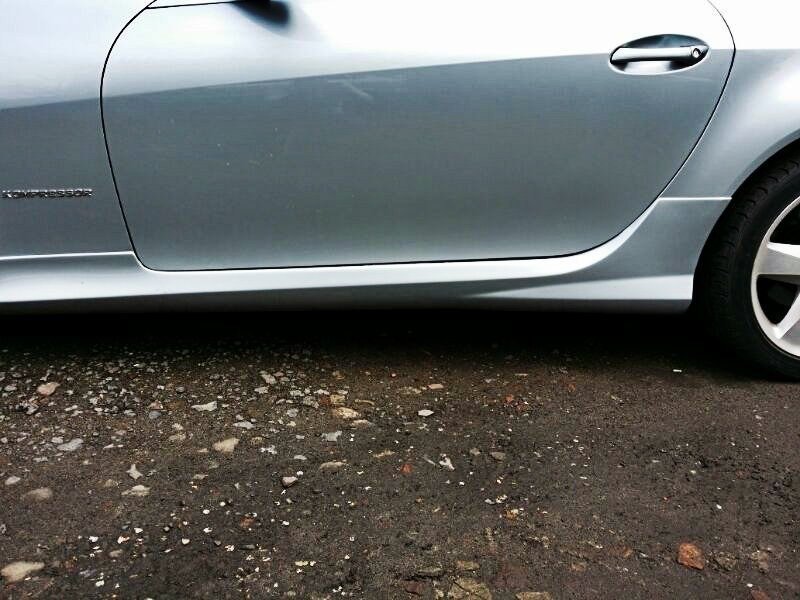SIDE SKIRTS suitable for Mercedes SLK R171 (SLK R172 AMG LOOK) ABS PLASTIC