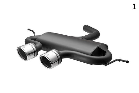 SPORTS EXHAUST MUFFLER EXHAUST suitable for VOLKSWAGEN GOLF VI, GOLF V R32,  SCIROCCO 3