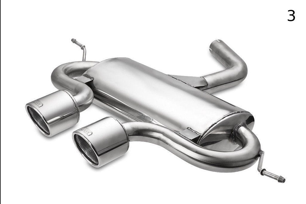 SPORTS EXHAUST MUFFLER EXHAUST suitable for VOLKSWAGEN GOLF VI, GOLF V R32,  SCIROCCO 3