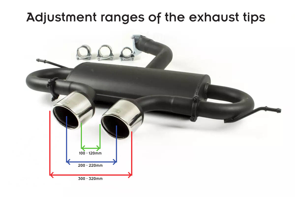 SPORTS EXHAUST MUFFLER EXHAUST suitable for VOLKSWAGEN GOLF VI, GOLF V R32,  SCIROCCO 3