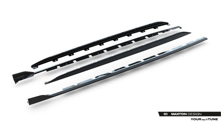 Set of Prepreg Carbon Fiber Side Skirts suitable for Audi RS3 Sedan 8Y Facelift