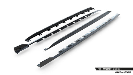 Set of Prepreg Carbon Fiber Side Skirts suitable for Audi RS3 Sedan 8Y Facelift