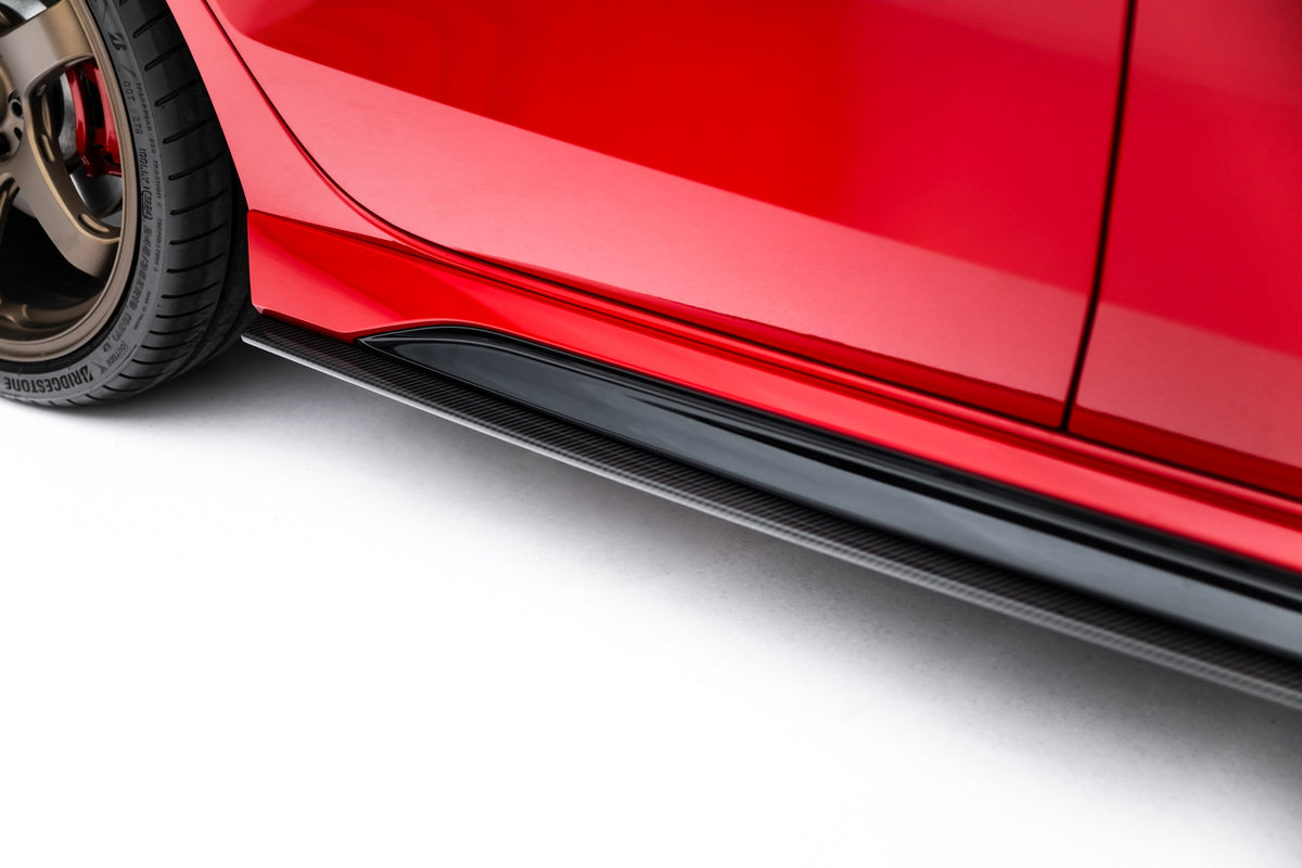 Set of Prepreg Carbon Fiber Side Skirts suitable for Audi RS3 Sedan 8Y Facelift