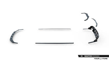 Set of Prepreg Carbon Fiber Splitters suitable for Audi RS6 C8 / C8 Facelift