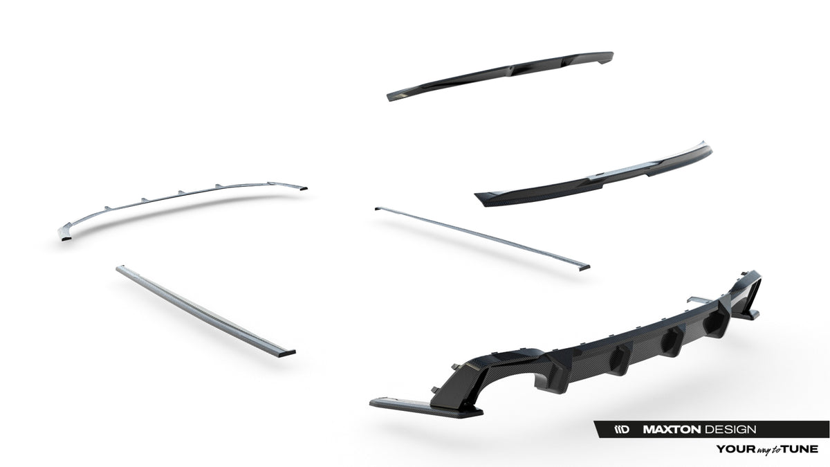 Set of Prepreg Carbon Fiber Splitters suitable for Audi RS6 C8 / C8 Facelift