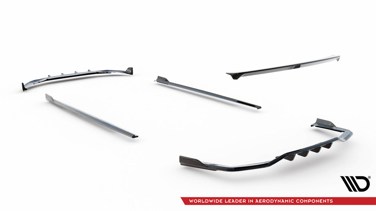 Set of Prepreg Carbon Fiber Splitters suitable for BMW 7 M-Pack G11 Facelift