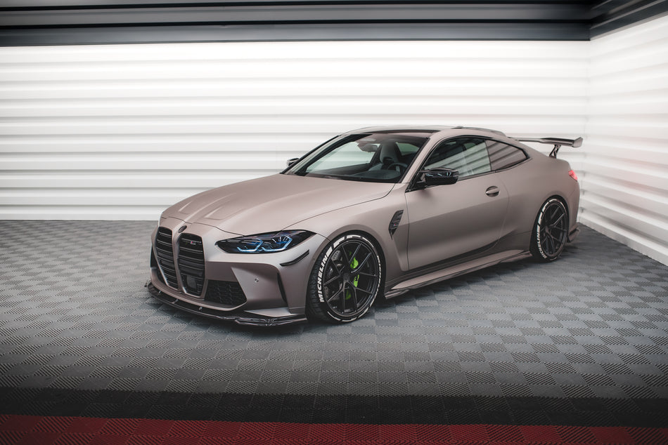 Set of Prepreg Carbon Fiber Splitters suitable for BMW M4 Coupe G82 / G82 Facelift