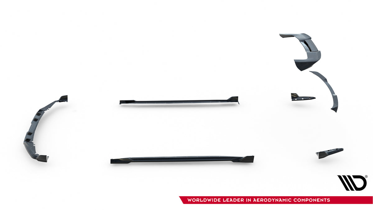 Set of Prepreg Carbon Fiber Splitters suitable for BMW X5 M F95 Facelift