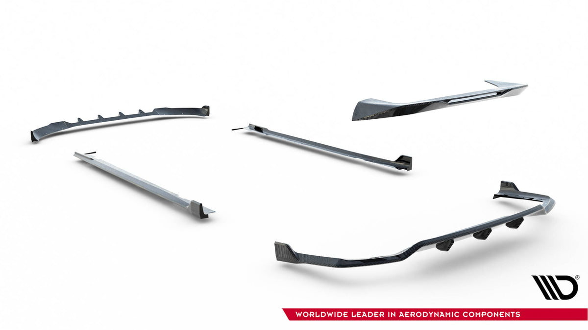Set of Prepreg Carbon Splitters V.1 suitable for BMW X7 M-Pack G07 Facelift
