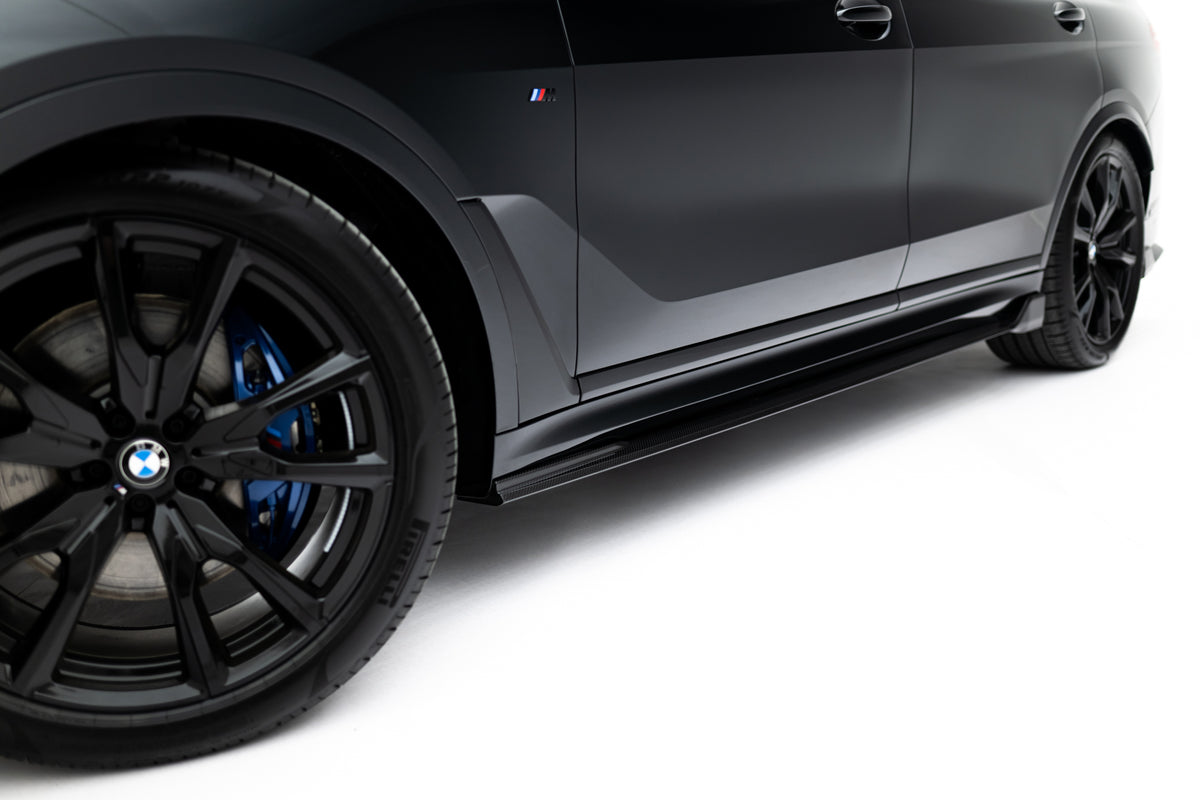 Set of Prepreg Carbon Splitters V.2 suitable for BMW X7 M-Pack G07 Facelift