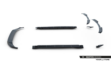 Set of Prepreg Carbon Splitters suitable for Audi Q8 S-Line Mk1 Facelift
