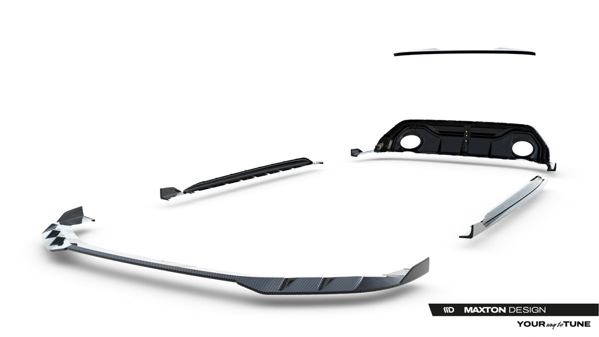 Set of Prepreg Carbon Splitters suitable for Audi RS3 Sedan 8Y Facelift