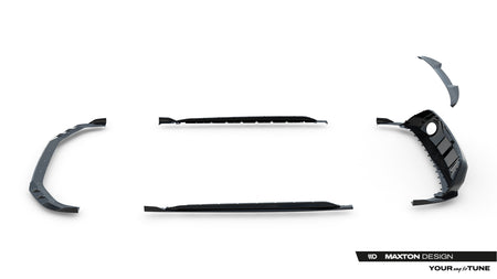 Set of Prepreg Carbon Splitters suitable for Audi RS3 Sedan 8Y Facelift