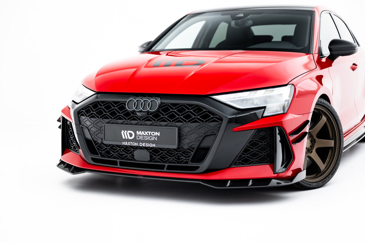 Set of Prepreg Carbon Splitters suitable for Audi RS3 Sedan 8Y Facelift