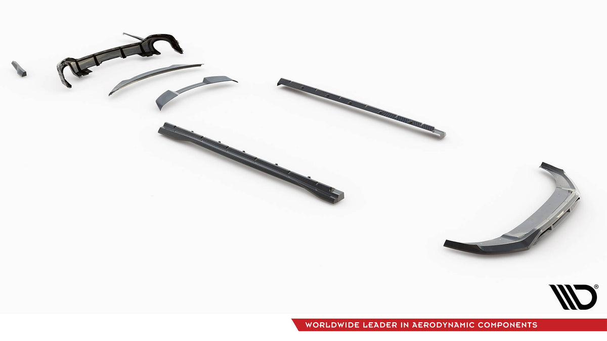Set of Prepreg Carbon Splitters suitable for Audi RSQ8 Mk1