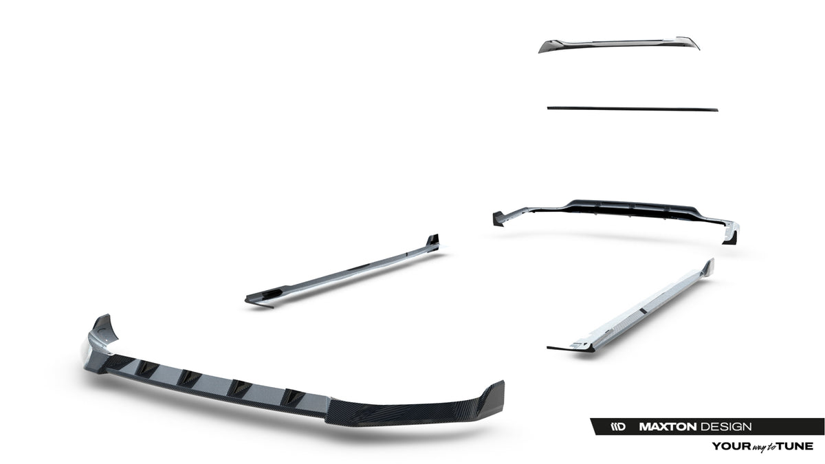 Set of Prepreg Carbon Splitters suitable for BMW X7 M-Pack G07