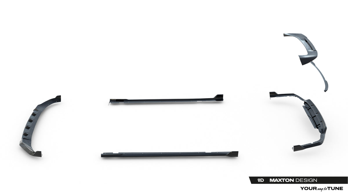 Set of Prepreg Carbon Splitters suitable for BMW X7 M-Pack G07