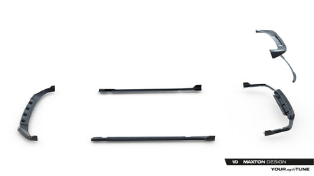 Set of Prepreg Carbon Splitters suitable for BMW X7 M-Pack G07