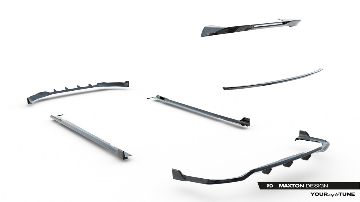 Set of Prepreg Carbon Splitters suitable for BMW X7 M-Pack G07