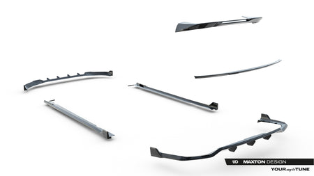 Set of Prepreg Carbon Splitters suitable for BMW X7 M-Pack G07
