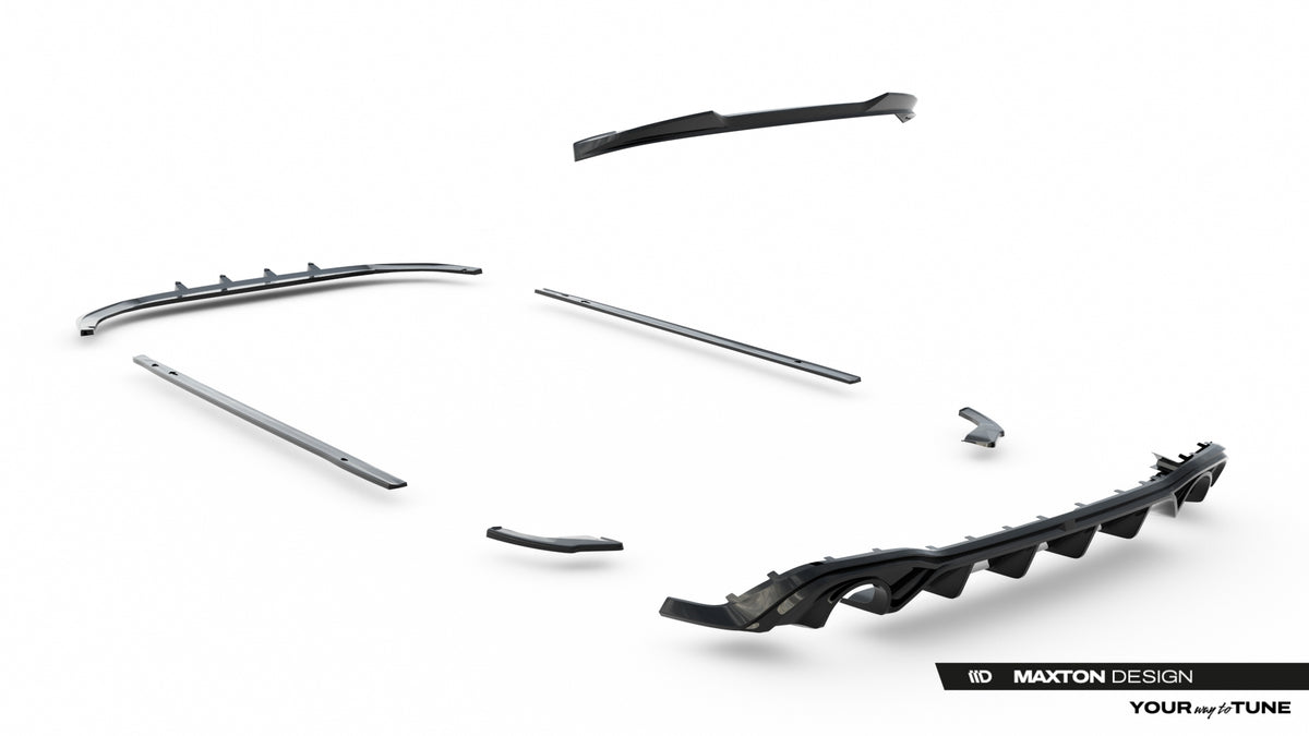 Set of Splitters V.1 suitable for Volkswagen Golf GTI Mk8 Facelift