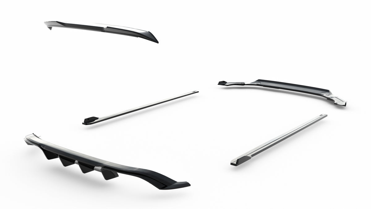 Set of Splitters V.1 suitable for Volkswagen Golf R Hatchback Mk7 Facelift