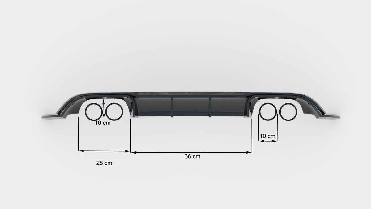 Set of Splitters V.1 suitable for Volkswagen Golf R Hatchback Mk7 Facelift