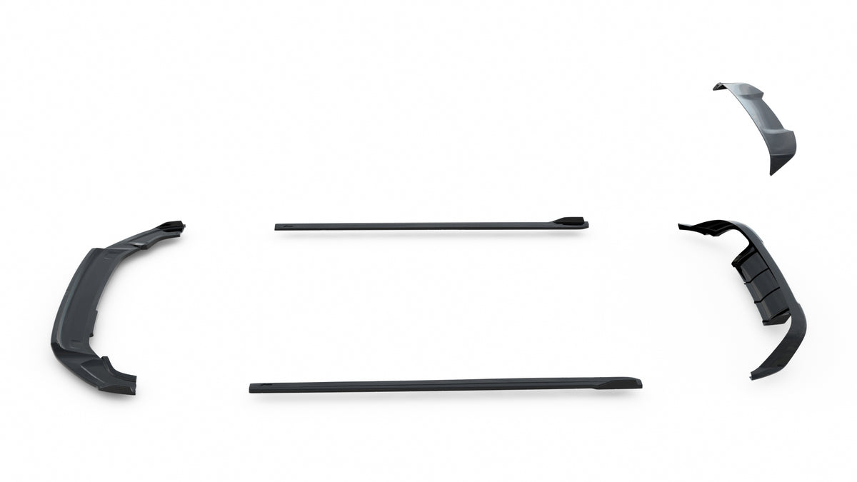 Set of Splitters V.1 suitable for Volkswagen Golf R Hatchback Mk7 Facelift