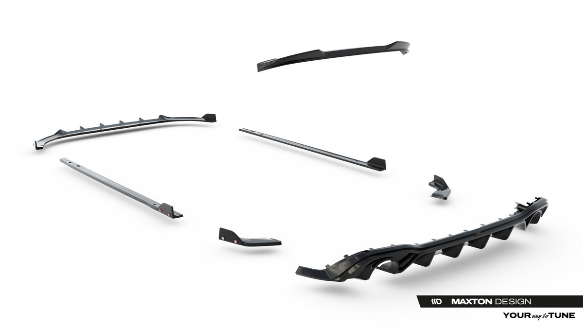 Set of Splitters V.2 suitable for Volkswagen Golf GTI Mk8 Facelift