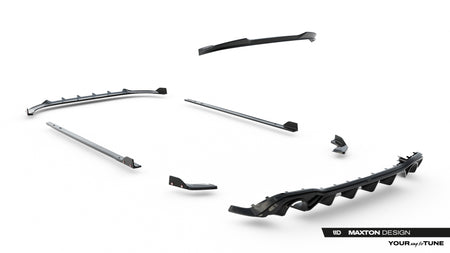Set of Splitters V.2 suitable for Volkswagen Golf GTI Mk8 Facelift