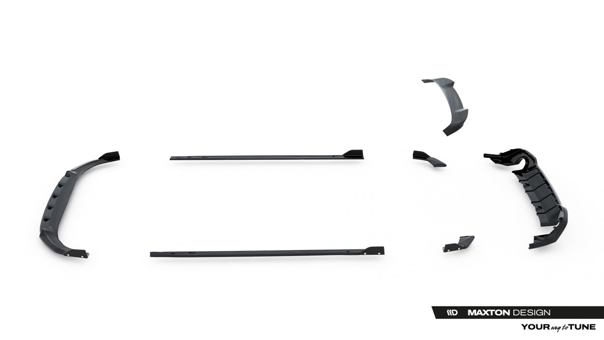 Set of Splitters V.2 suitable for Volkswagen Golf GTI Mk8 Facelift