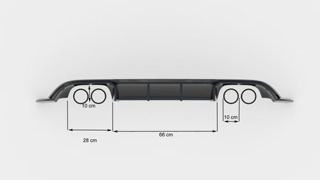 Set of Splitters V.2 suitable for Volkswagen Golf R Hatchback Mk7 Facelift