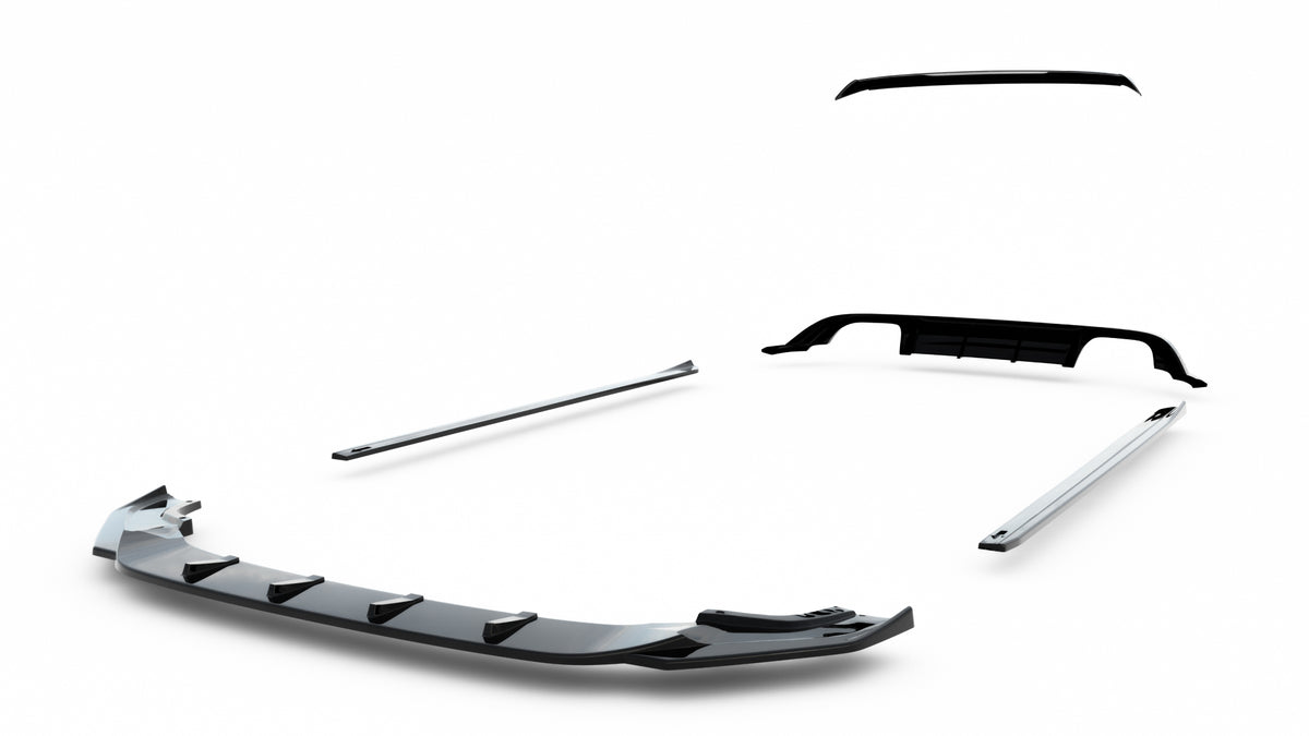 Set of Splitters V.2 suitable for Volkswagen Golf R Hatchback Mk7 Facelift