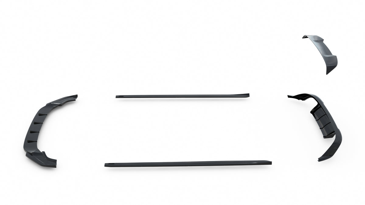 Set of Splitters V.2 suitable for Volkswagen Golf R Hatchback Mk7 Facelift