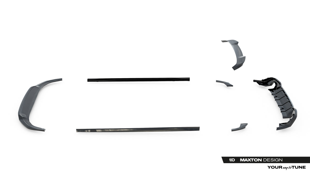 Set of Splitters V.3 suitable for Volkswagen Golf GTI Mk8 Facelift